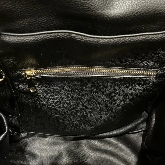 Fawn Design black leather diaper bag retails for $170 - Picture 4 of 6